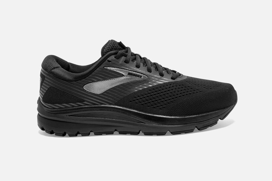 Brooks Addiction 14 Mens Australia - Road Running Shoes - Black/Grey/Black (039-UMQVF)